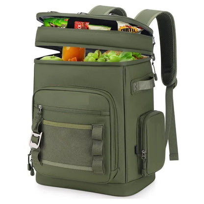 30L Wasserdichter Isolierter Cooler Rucksack – Für Camping, Strand, Angeln & Reisen