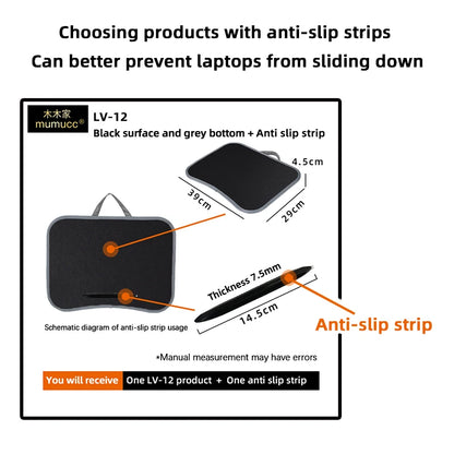 MUMUCC Multifunktionaler Laptop‑Tisch mit Kissen – gefüllt mit Schaumperlen, inkl. Hart‑Mousepad