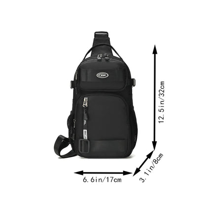 „Rucksack zum Fahren für Herren, Brusttasche für Herren, lässige einseitige Umhängetasche für Herren, leichte und großräumige Crossbody‑Tasche.“