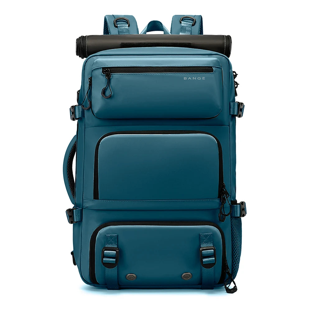 BANGE 30L Diebstahlsicherer, wasserdichter Wander‑ und Campingrucksack – Abnehmbarer Trekking‑Bag – Großes Fassungsvermögen – Outdoor‑Sport‑ und Reiserucksack