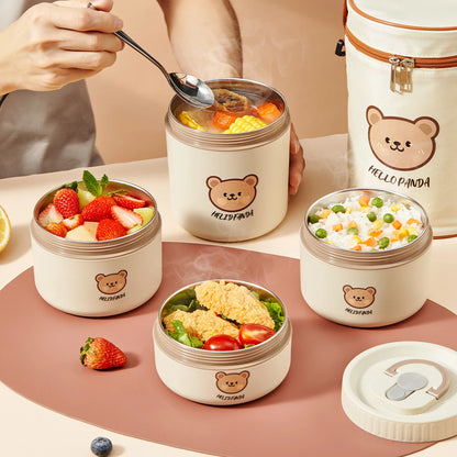 Isolierte Lunchbox aus Edelstahl – Auslaufsichere Bento Box für Unterwegs