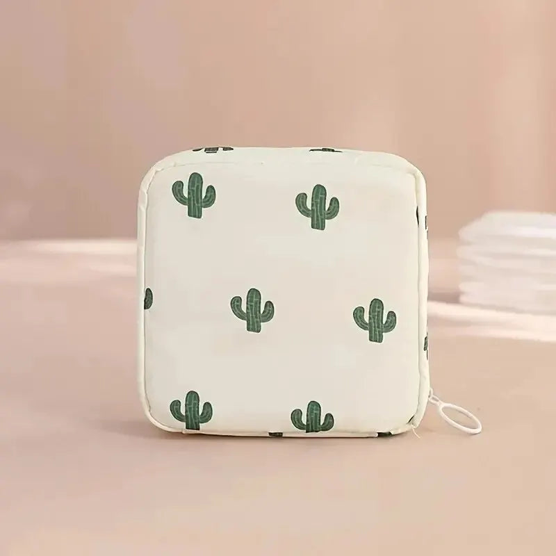 Tampon-Organizer Tasche – Wasserdichte Binden-Aufbewahrung mit süßem Cartoon-Design
