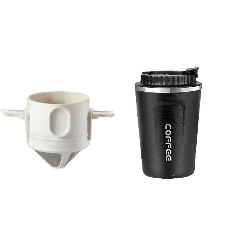 Tragbarer Kaffeefilter aus 304 Edelstahl – Wiederverwendbarer Drip‑Kaffeebereiter & Teefilter für Tassen