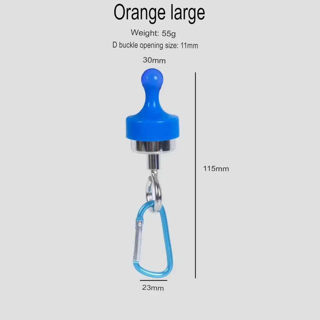 Magnetischer Campinghaken mit starker Haftkraft | Abnehmbarer Multifunktions-Karabiner | Für Zelte, Markisen & Outdoor-Ausrüstung
