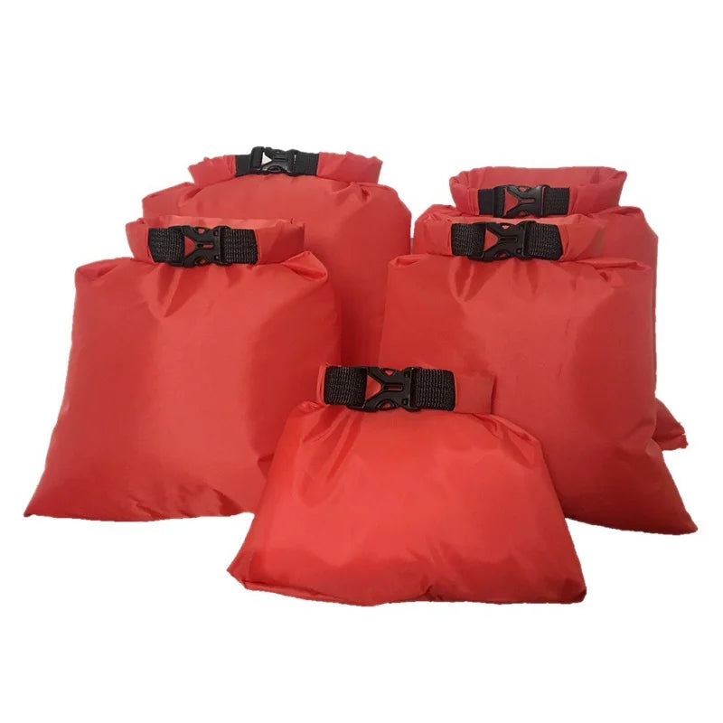 5er-Set Wasserdichte Dry Bags – Outdoor Packsäcke für Camping, Kajak, Wandern & Strand