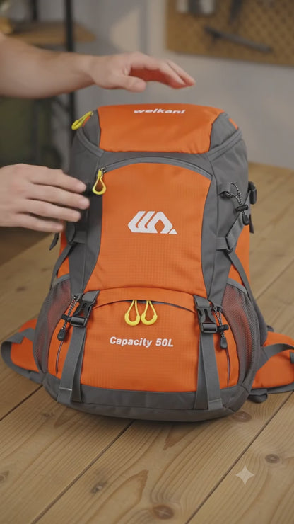 50L Wanderrucksack – Wasserdichter Trekking-Rucksack für Herren & Damen