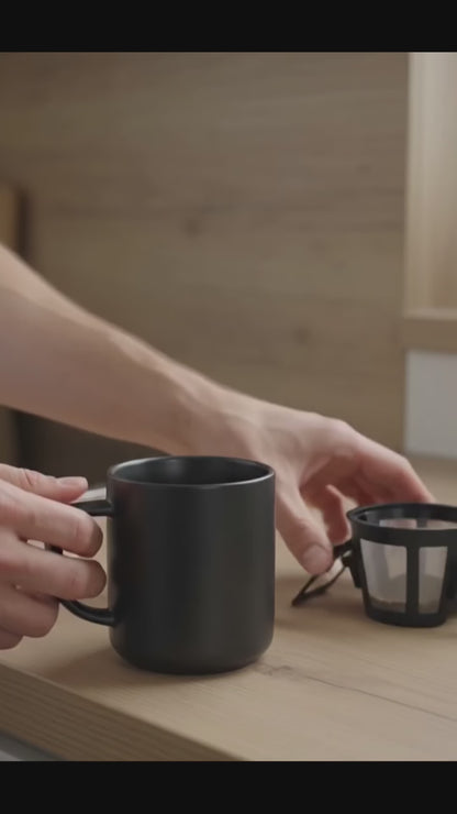 Kaffeefilter aus 304 Edelstahl – Wiederverwendbar für Reise, Büro & Camping